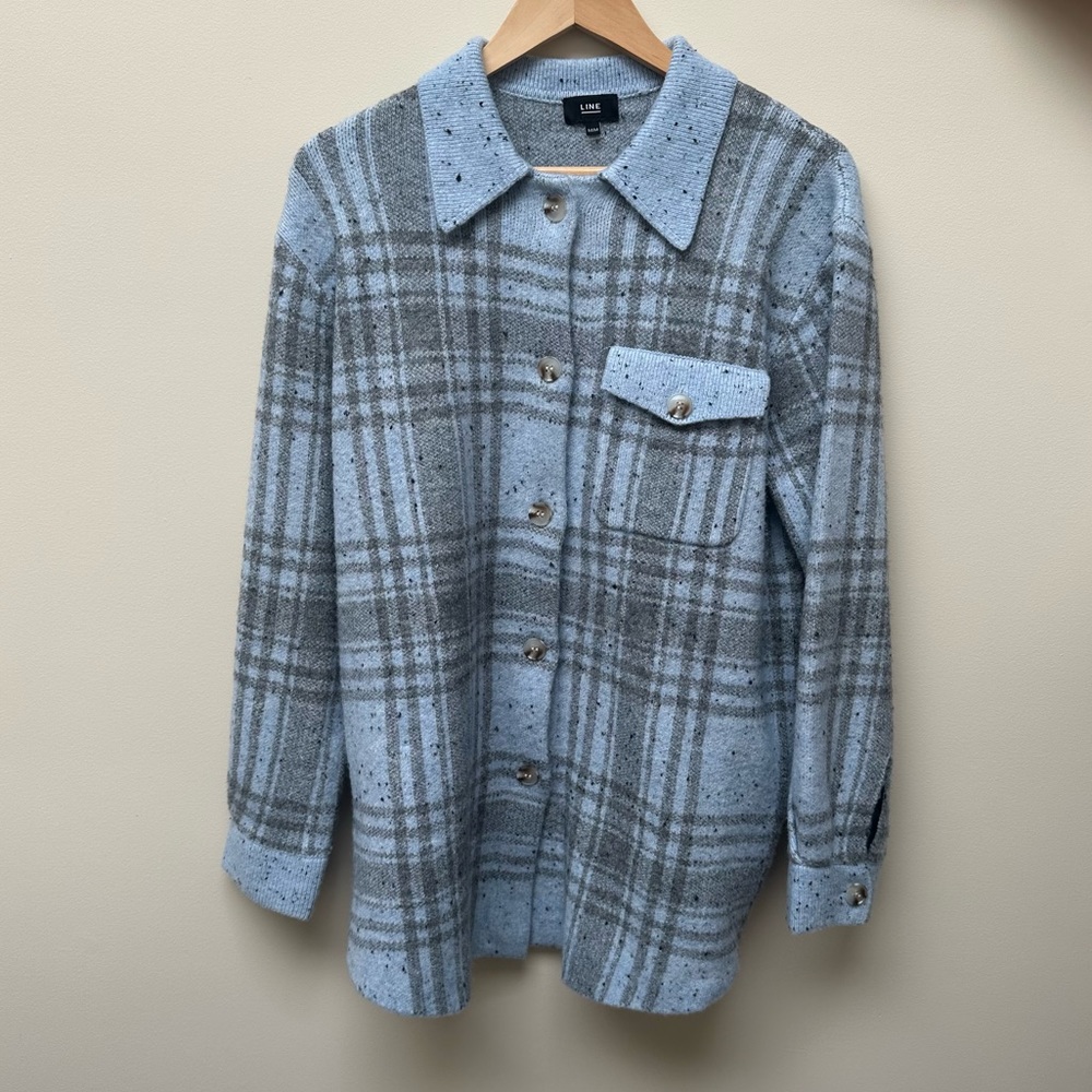 Line Sweater Jacket